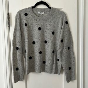 Madewell cashmere polka-dot sweater